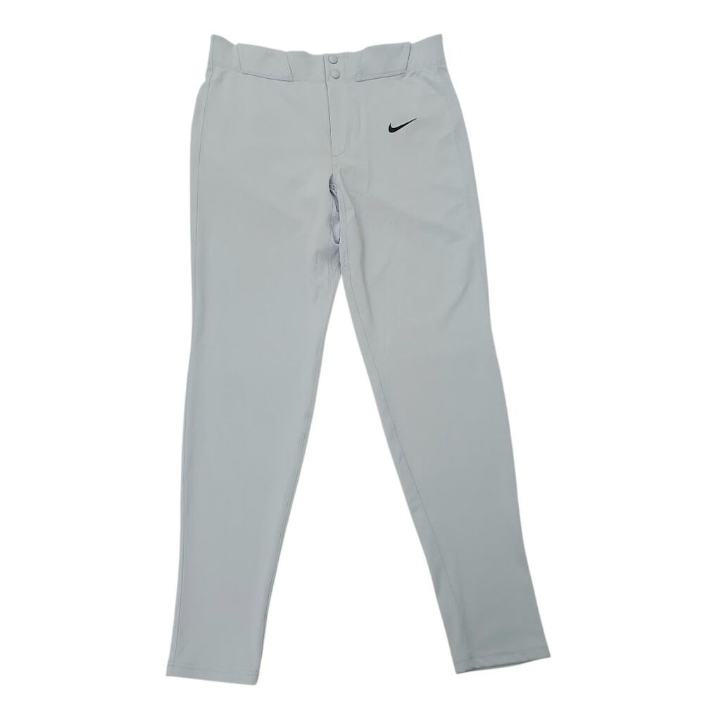 Nike Dri-FIT  Baseball Pants Mens Medium Gray Team Engineered Snap Breathable
